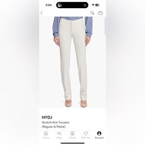 NYDJ vanilla pants.